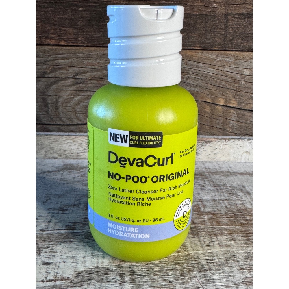 DevaCurl No-Poo Original Zero Lather Cleanser Travel 3oz New Sealed MSRP $12